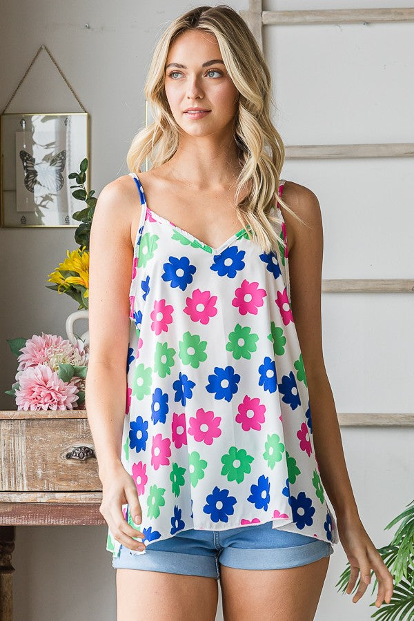 Colorful Flowers Tank