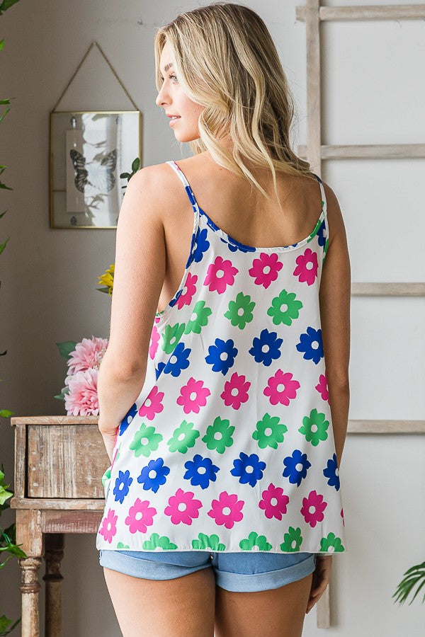 Colorful Flowers Tank