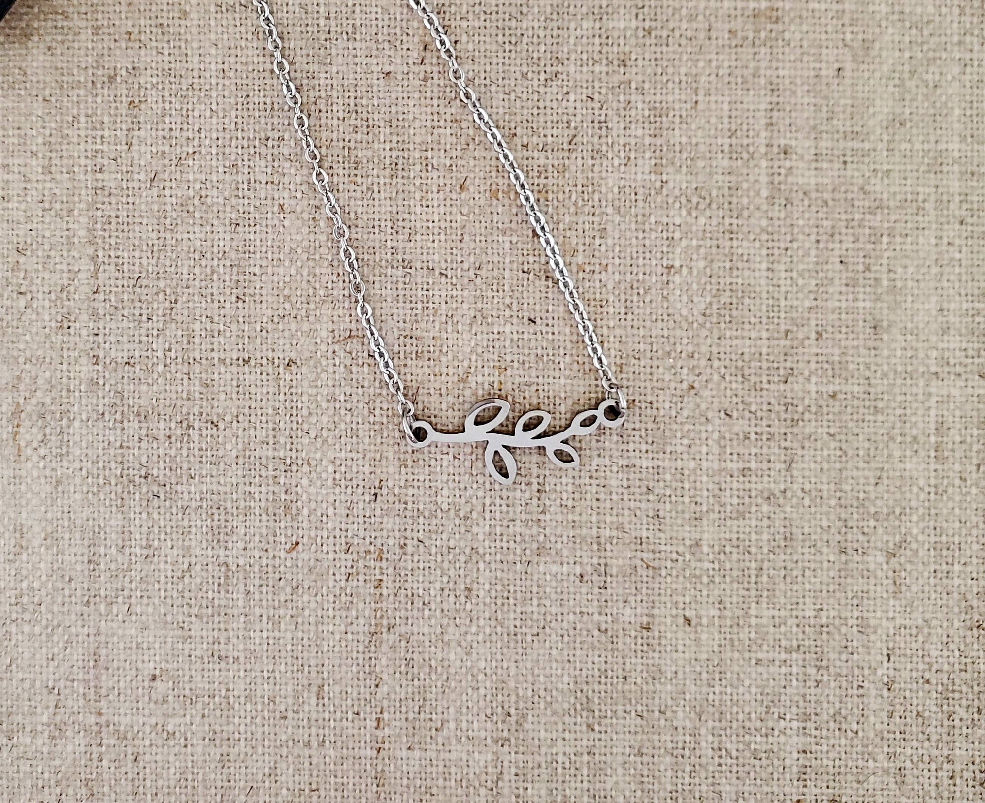 Simple Branch Stainless Steel Necklace