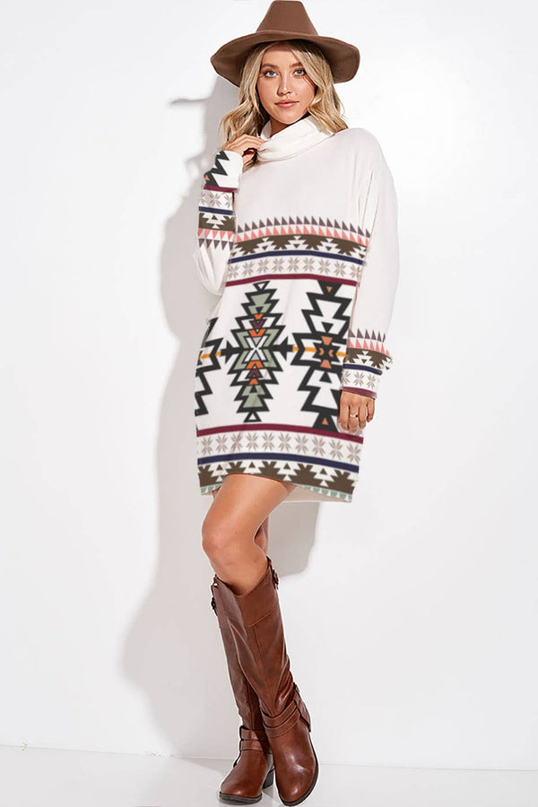 Aztec Allure' 100% Cotton Maxi Dress