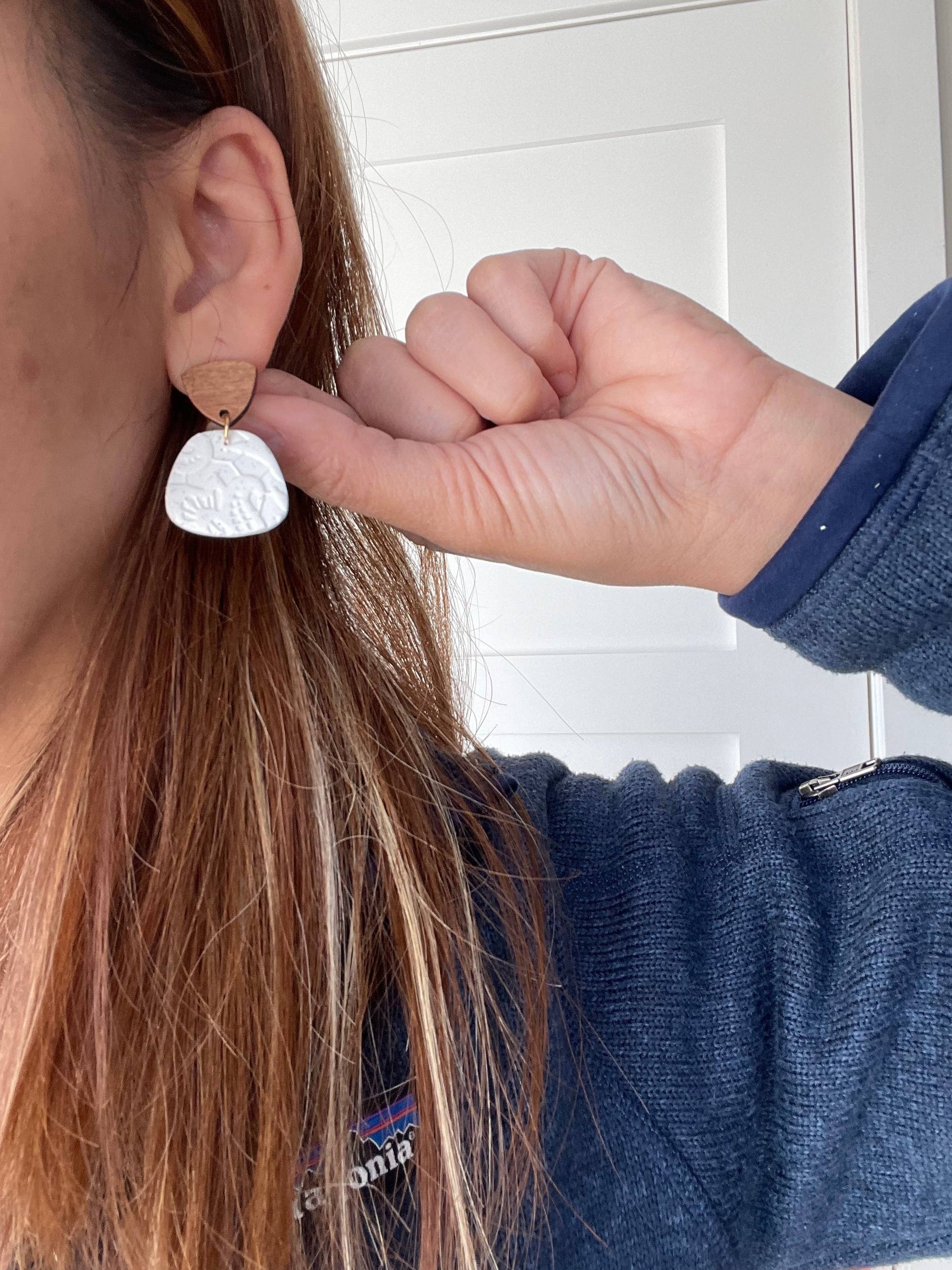 Pretty in White Earrings