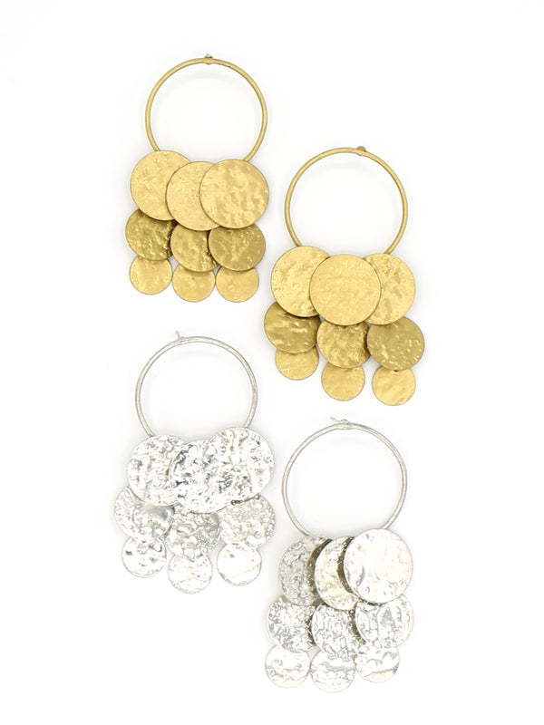 Disc Statement Earrings