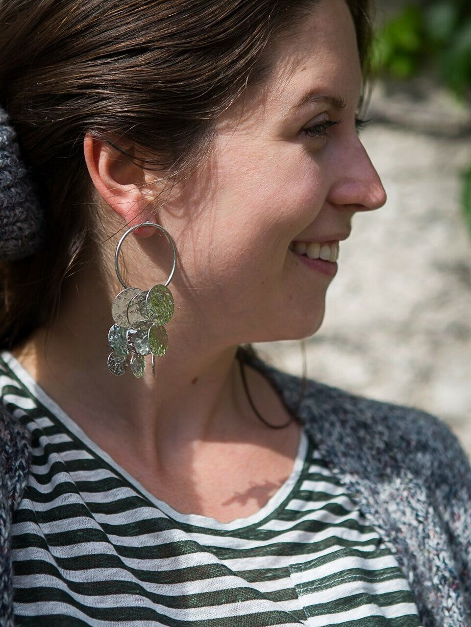 Disc Statement Earrings