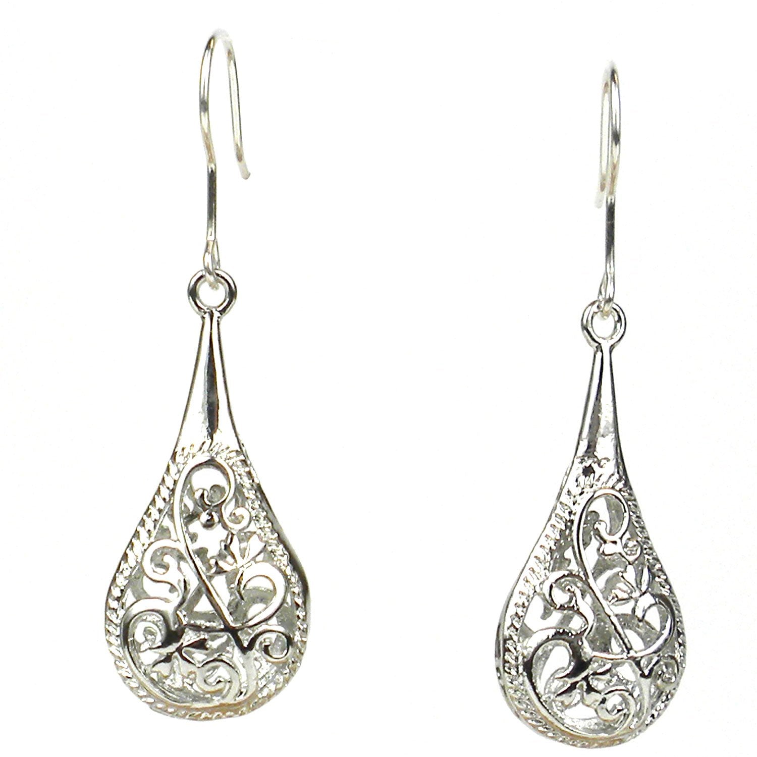 Filigree Teardrop Earrings