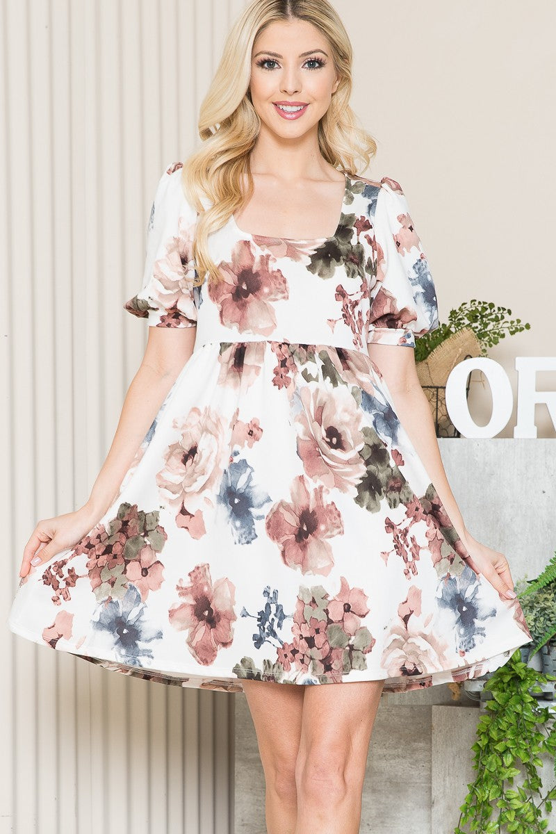 Floral Baby Doll Dress