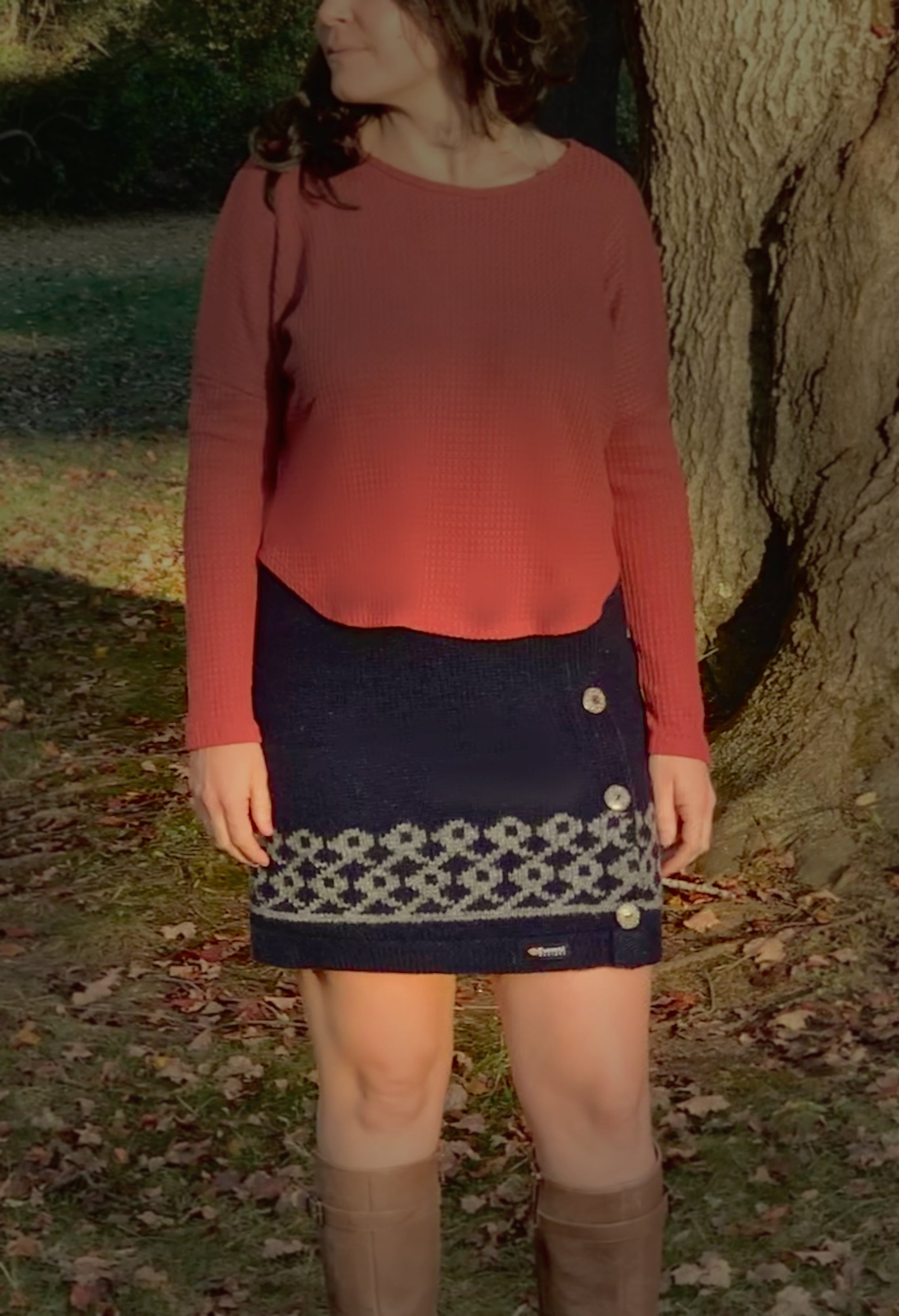 Dolomite Wool Skirt